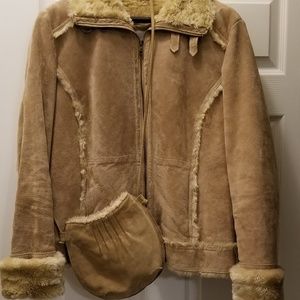 Wilson's Leather suede winter coat & Purse